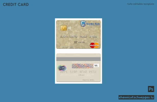 Beispielvorschau der Stanbic Bank Mastercard aus Simbabwe